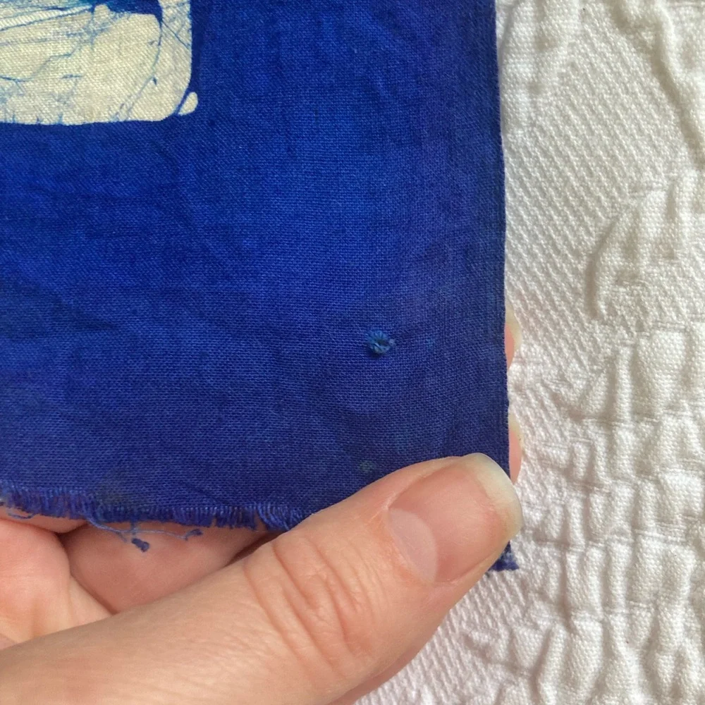 African wax print handmade batik fabric wall hangings lot of 3 - 33” x 45” - Picture 11 of 14